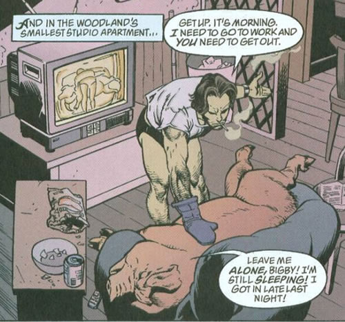 Fables panel : pig