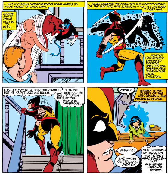 wolverine tackles the new mutants
