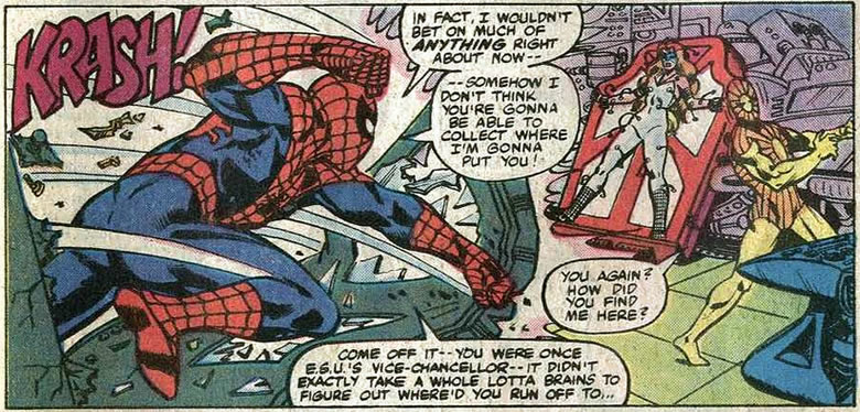 spider-man busts in on lightmaster