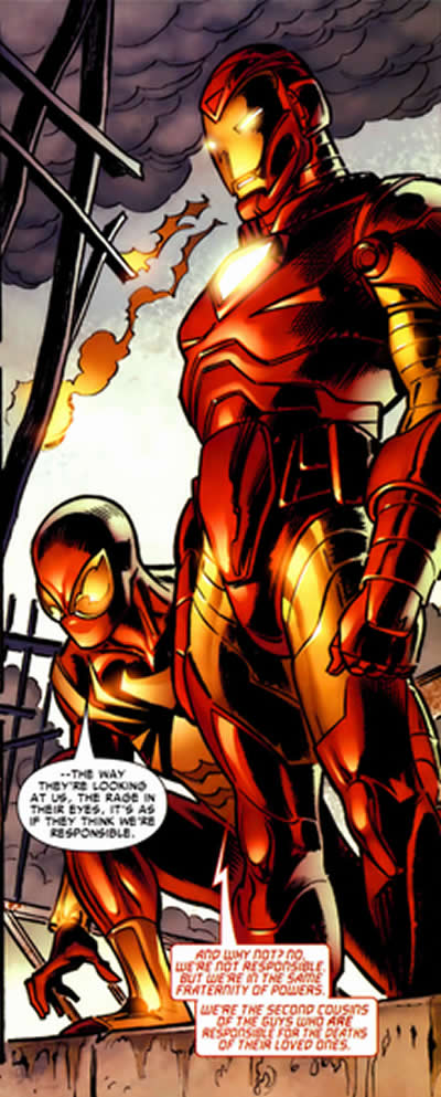 Iron Man and Iron Spider