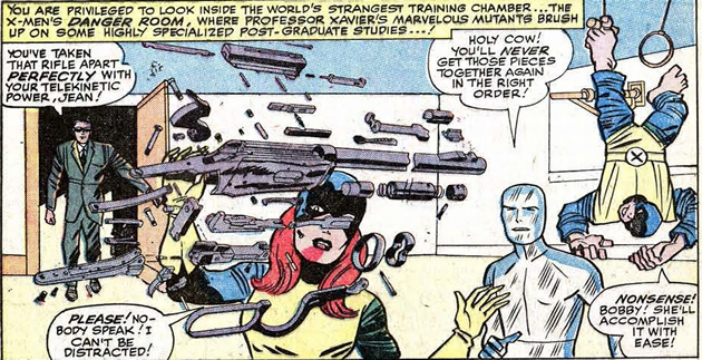 jean grey assembles a rifle with her mind