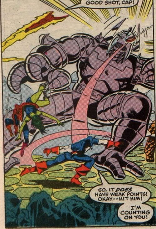 cap hits the robot in the eye