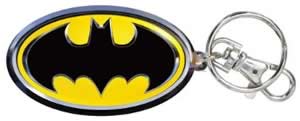 DC Comics Batman Color Pewter Logo Keychain