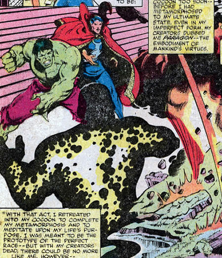 First appearance of Her as she goes up against the Doctor Strange and the Hulk