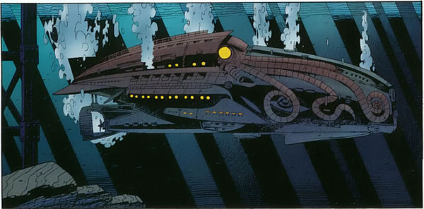 League of Extraordinary Gentlemen panel : submarine nautilus