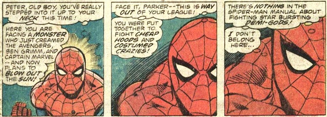 Spider-Man explains the concept of a street superhero