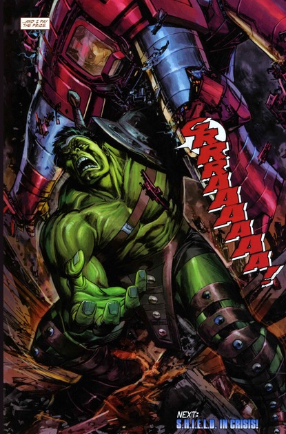 Hulk destroys the Hulkbuster
