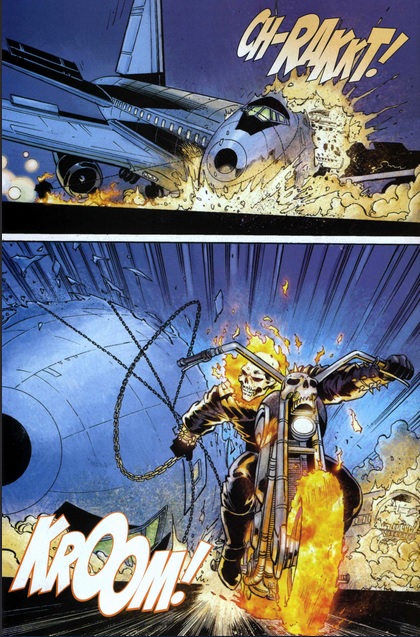 Ghost Rider takes down an airliner