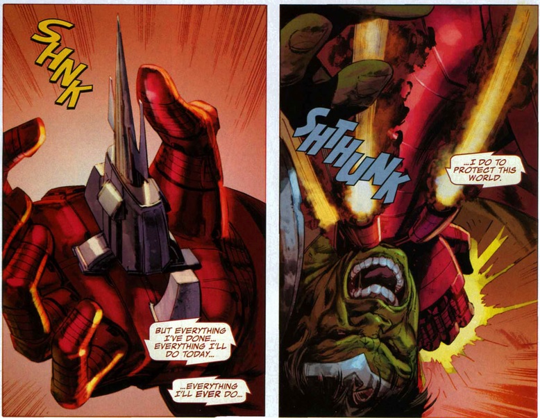Nano spike feature of the Hulkbuster armor