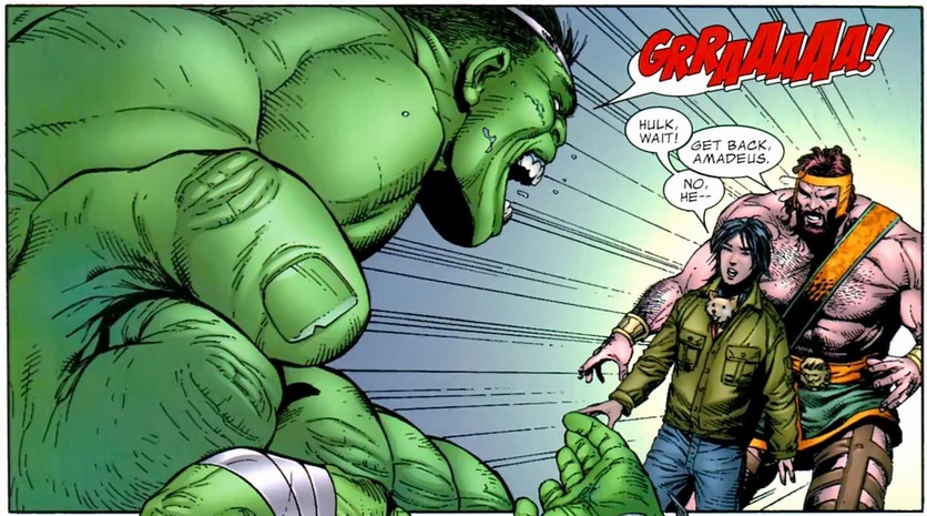Hulk reacting badly to a welcoming committee