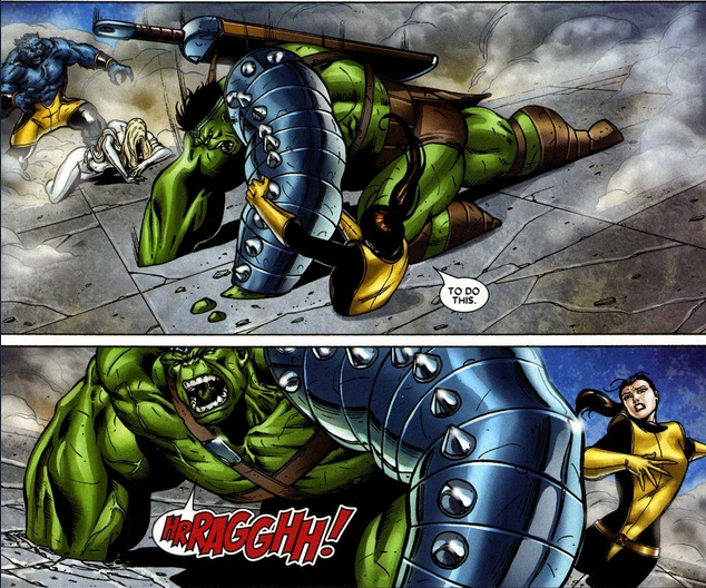 Kitty Pryde takes down the Hulk