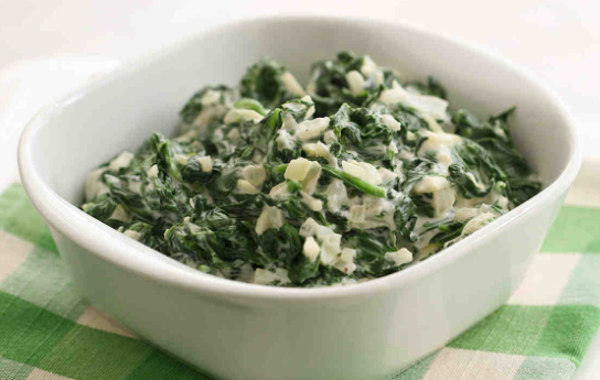 creamed spinach