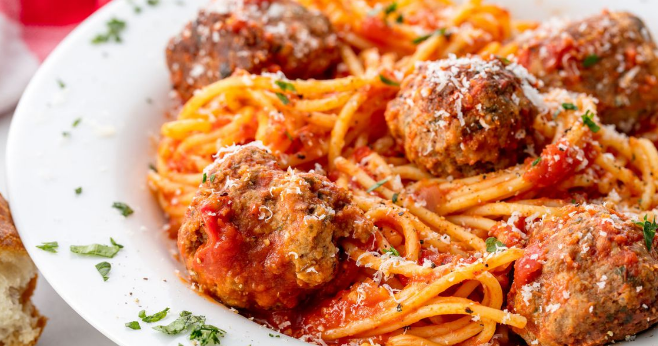 spaghetti and meatballs