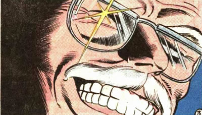 Detective Comics panel : evil gordon