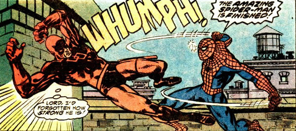spider-man lashes out at daredevil