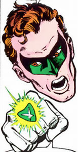Crisis on Infinite Earths panel : power ring and his ring