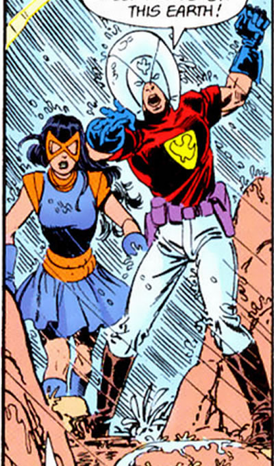 Crisis on Infinite Earths panel : peacemaker and nightshade