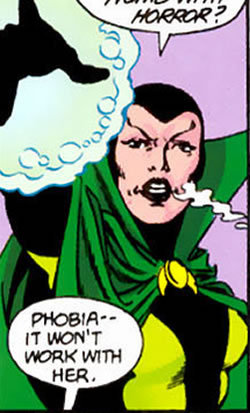Crisis on Infinite Earths panel : phobia using her power