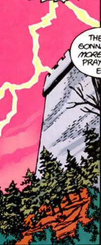Crisis on Infinite Earths panel : dr. fate's tower