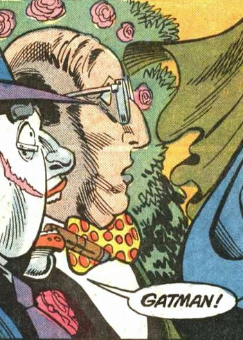 Detective Comics panel :the ventriloquist and his dummy - scarface