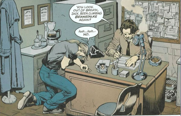Fables panel : bigby office