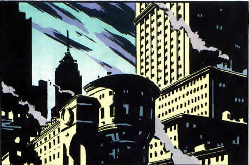 Batman Gotham Central : cityscape