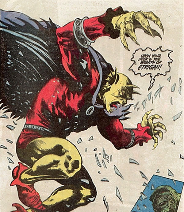 alan moore swamp thing :  etrigan