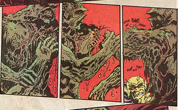 alan moore swamp thing :  arm in