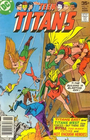 comics : teen titans 51 cover