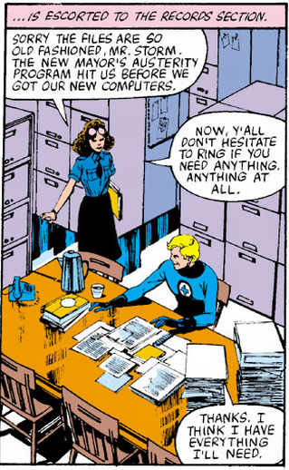 johnny storm researching