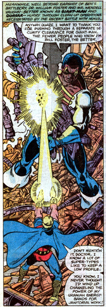 giant-man and quasar cleaning up