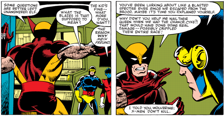 wolverine and cyclops talking