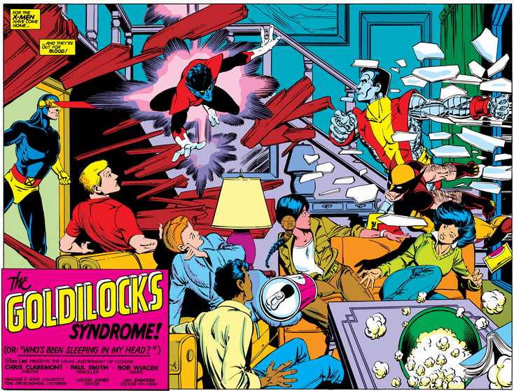 x-men and new mutants in x-mansion