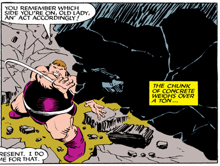 the strength of the blob