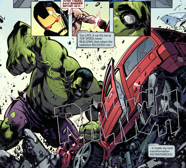 hulk's instantaneous change