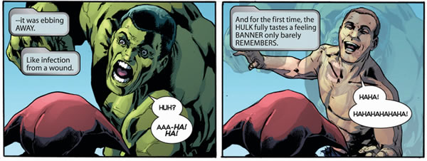 bruce banner falls happily