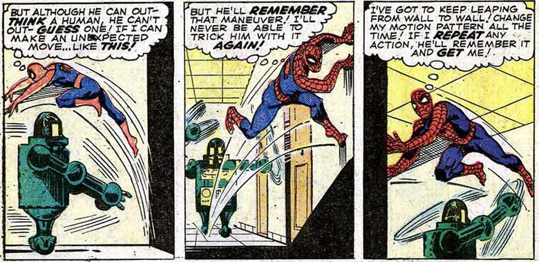 living brain chasing spider-man