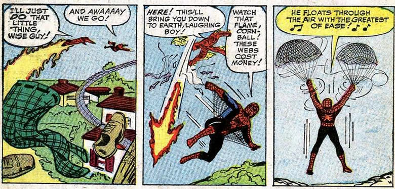 spider-man vs. human torch