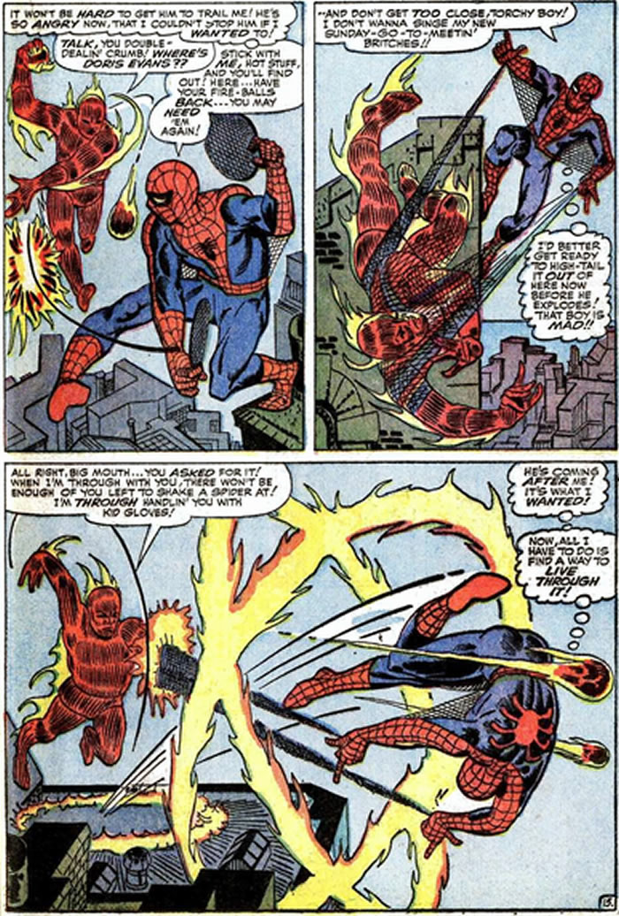 spider-man vs. the torch