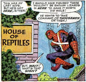 spider-man hangs around