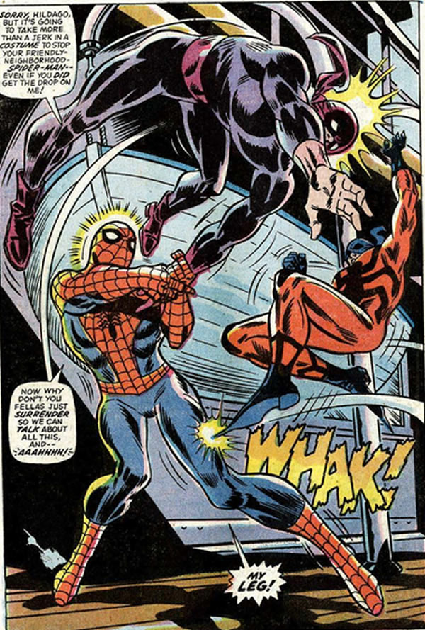 tarantula hits spider-man