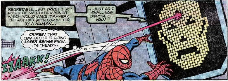 sentient computer attacks spider-man