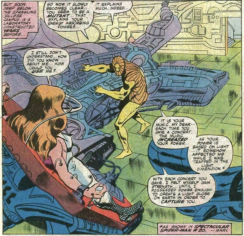 dazzler is the prisoner of lightmaster