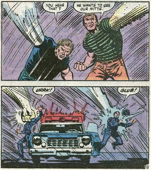 sandman and hydroman take on the police