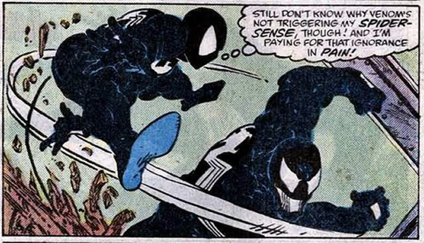 spider-man fighting venom