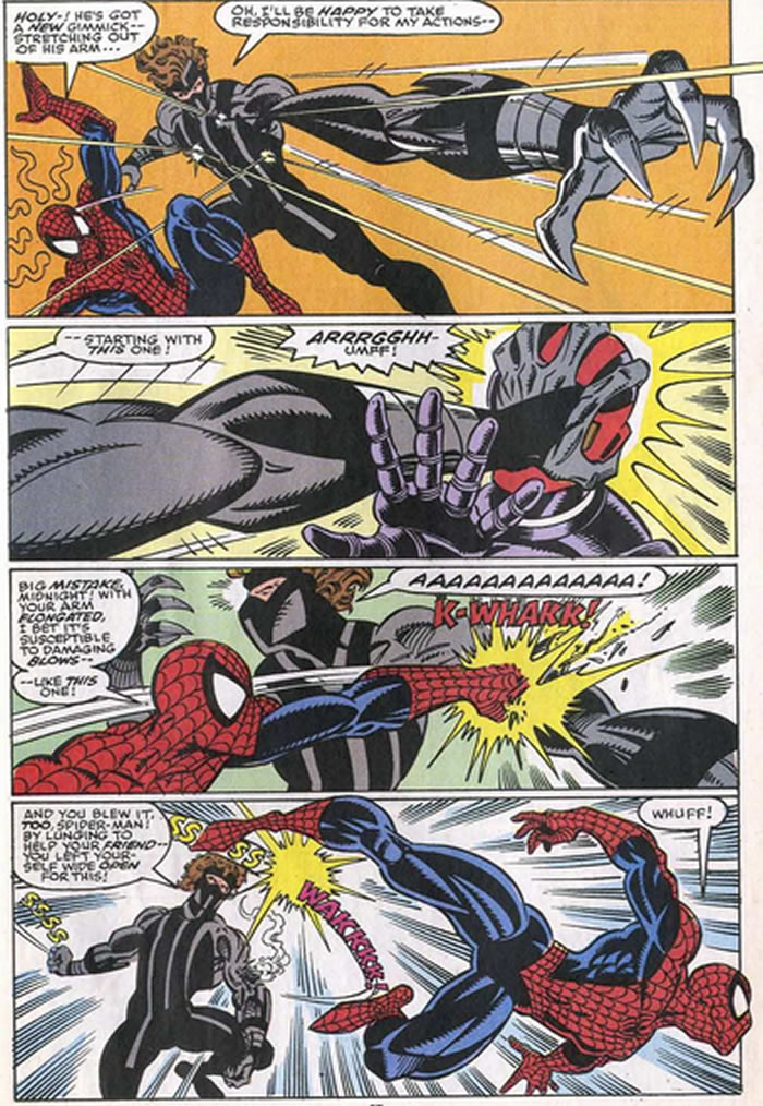 spider-man, midnight fight
					sequence