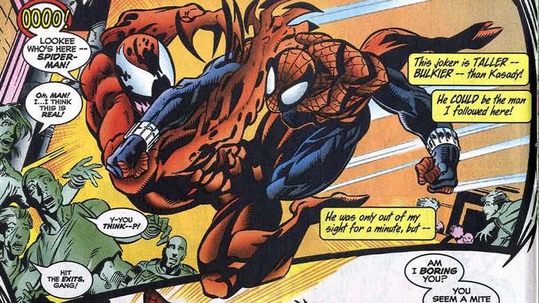 carnage fights spider-man