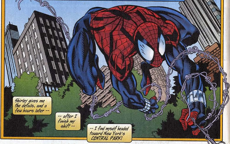 spider-man over central park