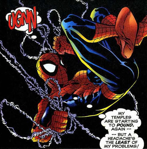 spider-man with black background