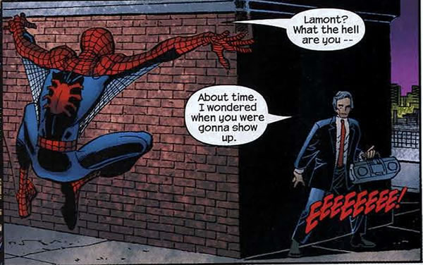 spider-man meets up with lamont